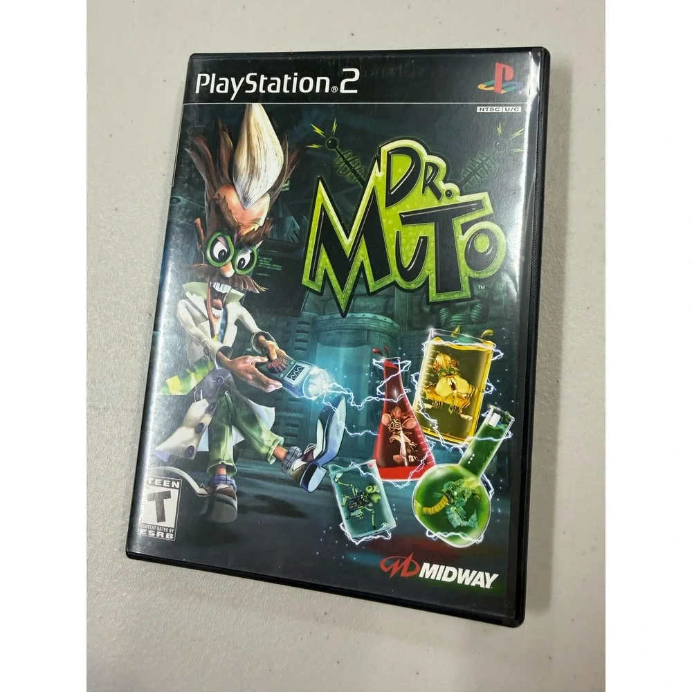 Dr. Muto Sony PlayStation 2 PS2 2002 Midway Game CIB Manual Included